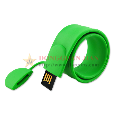 USB Silicone Slap Wristband